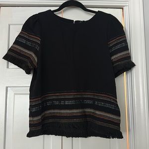 Maven fringe knit top!